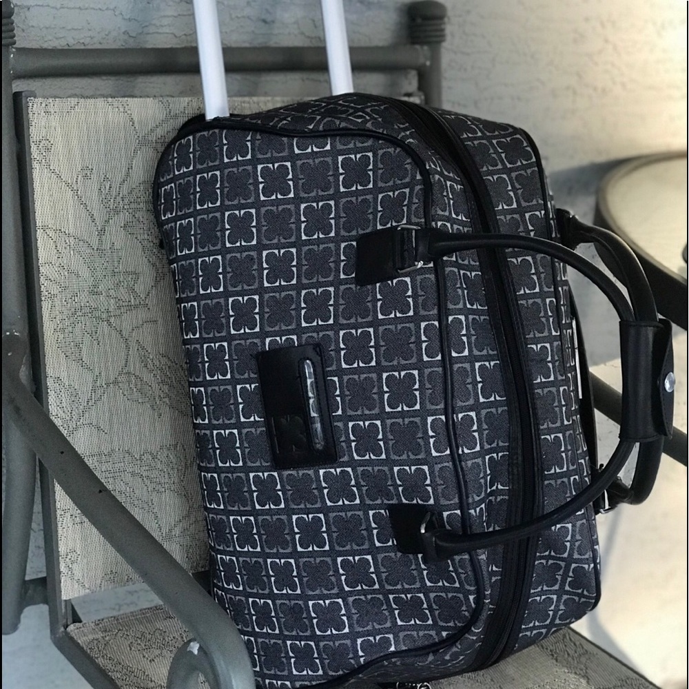 Large Liz Claiborne New York Weekender Roller Bag